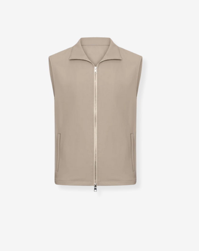 The Beige Stretch Gilet