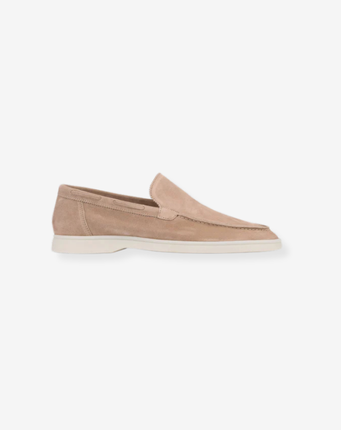 The Light Beige Low Loafers