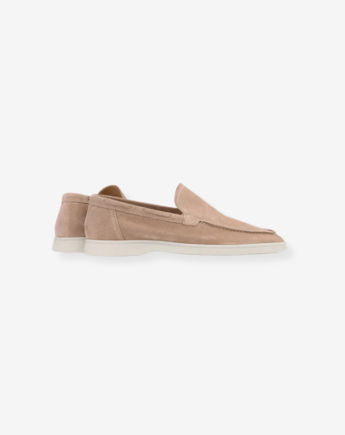 The Light Beige Low Loafers