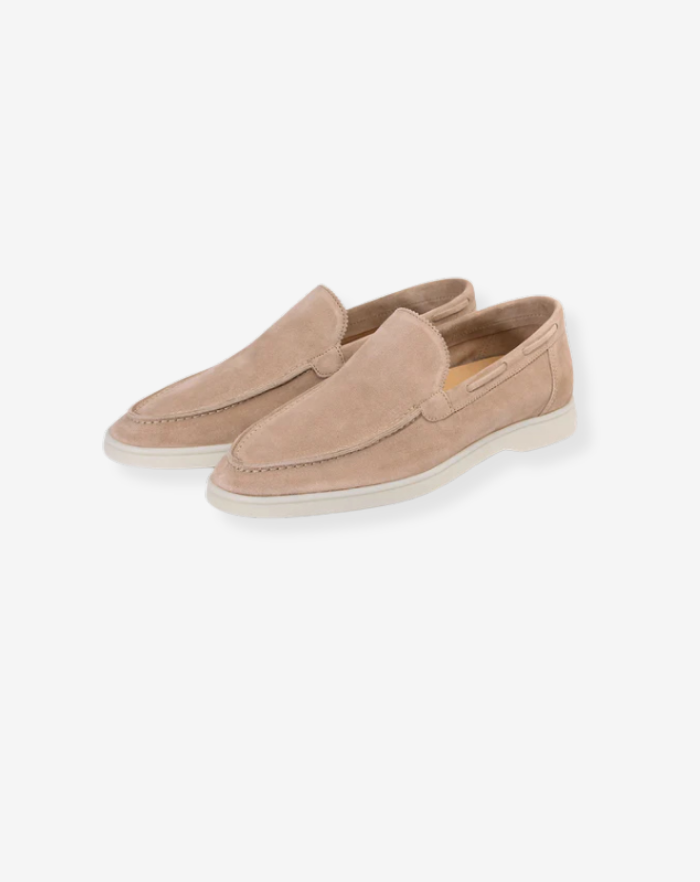 The Light Beige Low Loafers