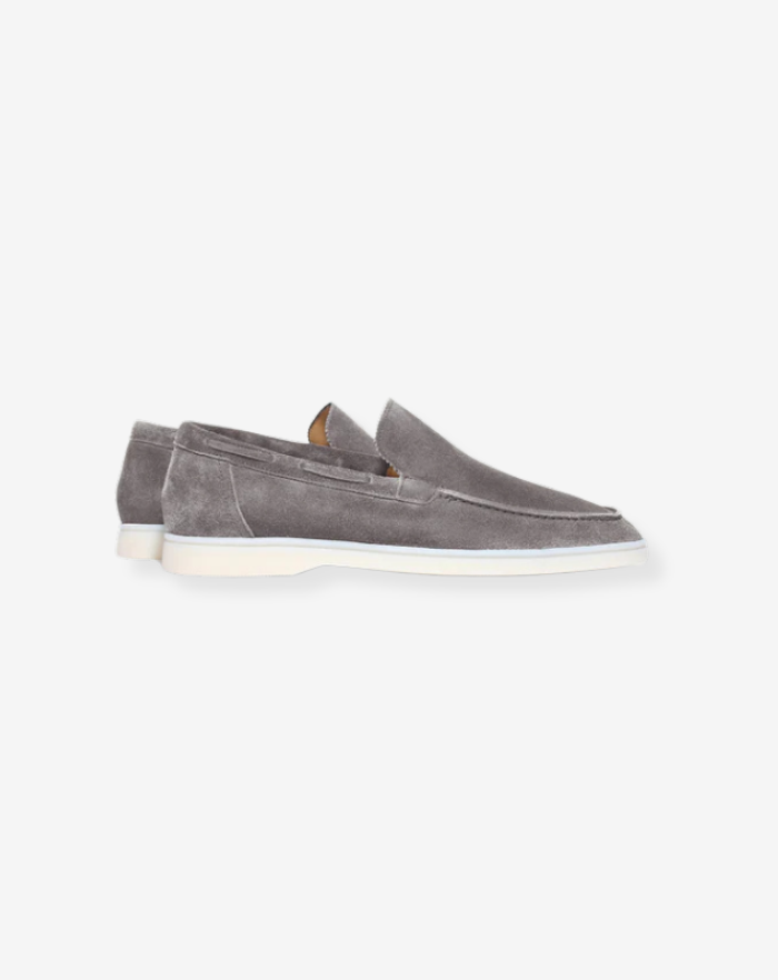The Grey Low Loafers