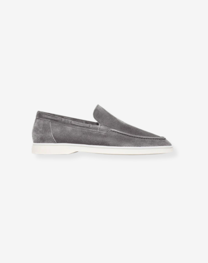 The Grey Low Loafers