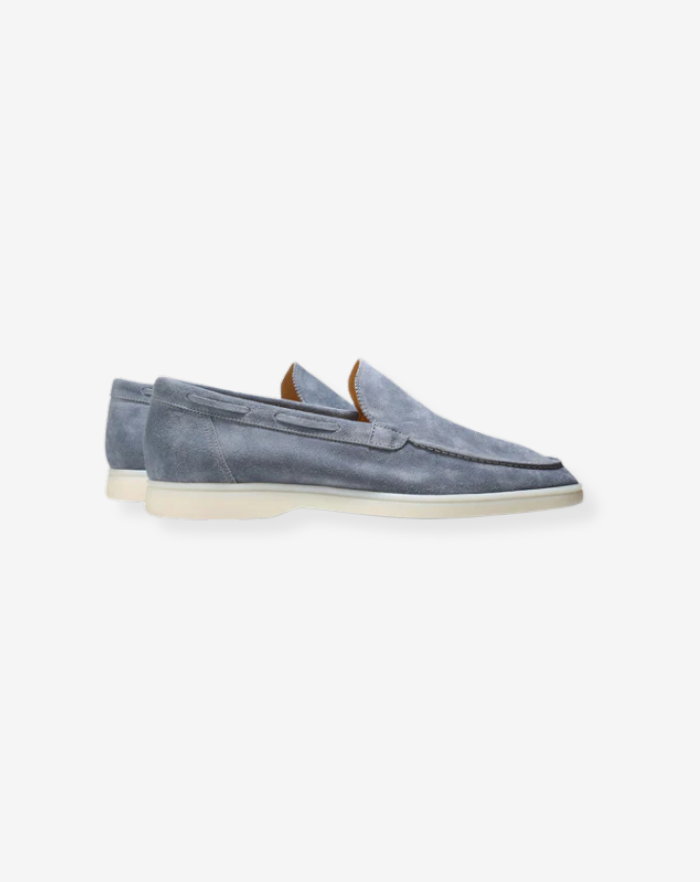The Light Blue Low Loafers