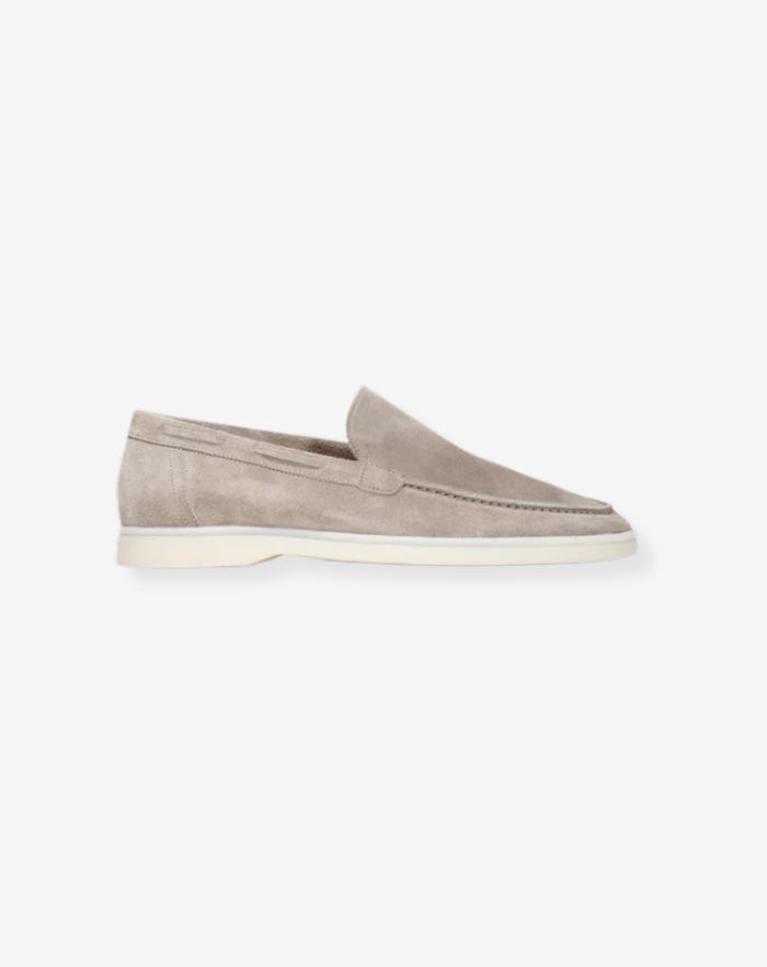 The Light Grey Low Loafers