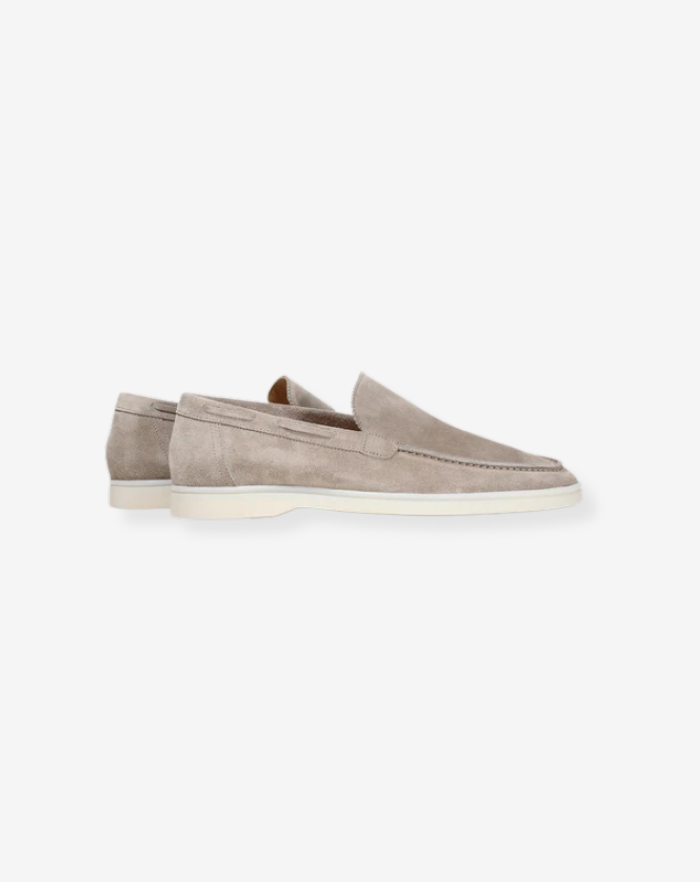 The Light Grey Low Loafers