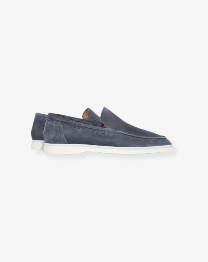The Aqua Blue Low Loafers