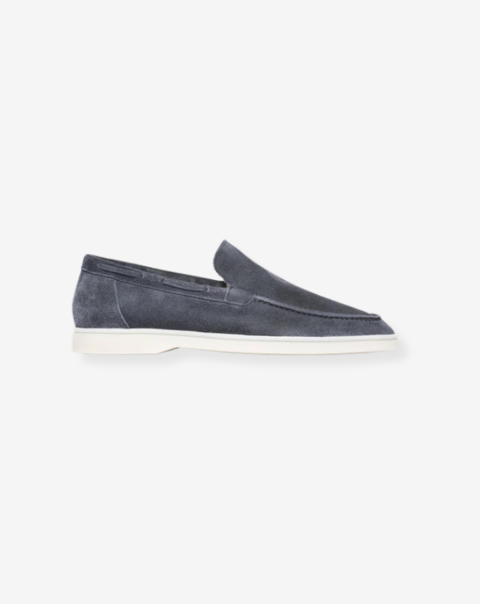 The Aqua Blue Low Loafers