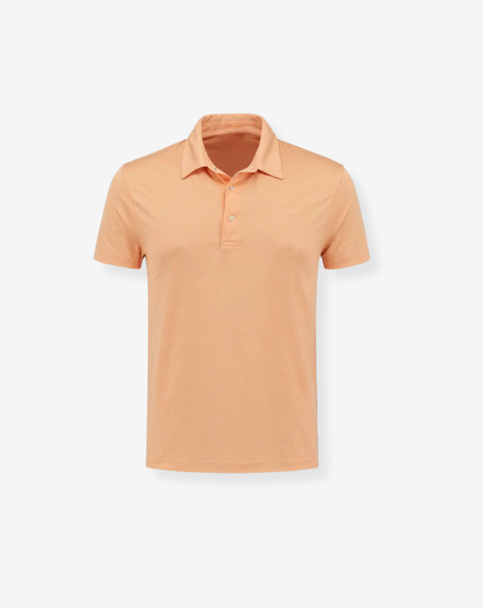 The Peach Linen Desert Polo Shirt