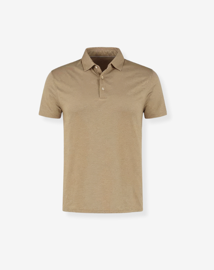 The Taupe Linen Desert Polo Shirt