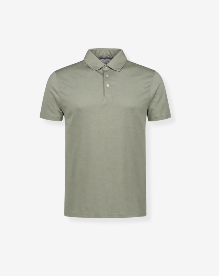The Green Linen Desert Polo Shirt