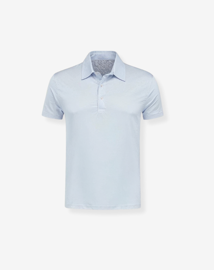 The Light Blue Linen Desert Polo Shirt