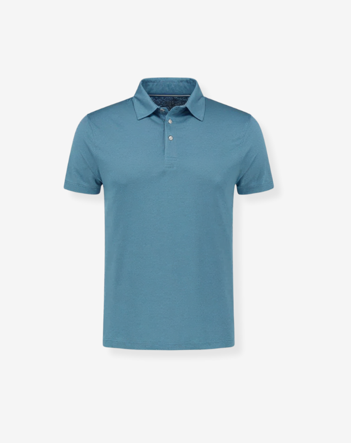 The Blue Linen Desert Polo Shirt