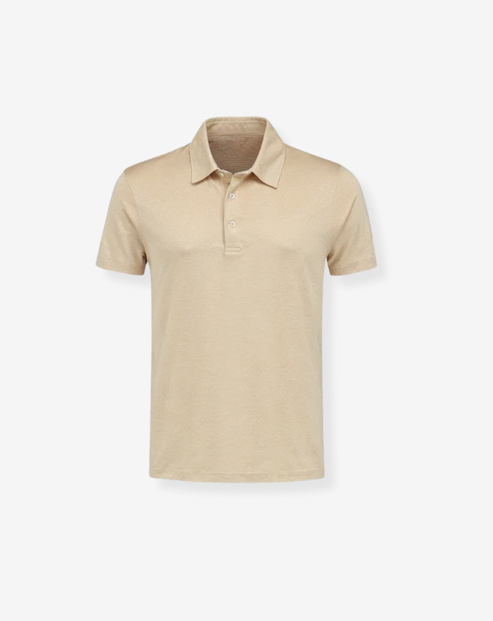 The Beige Linen Desert Polo Shirt