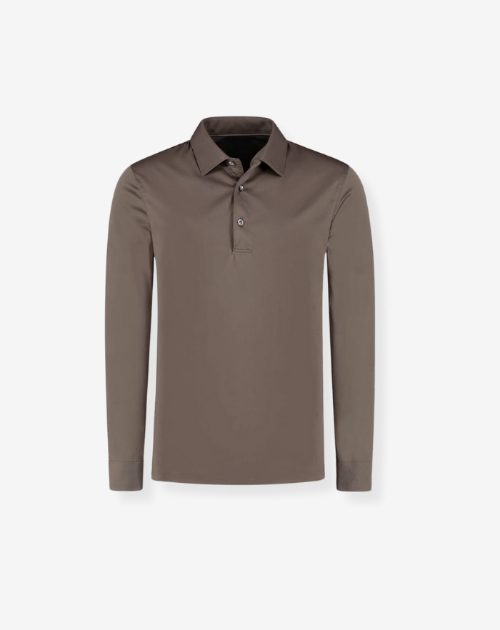 The Dark Grey Classjc Longsleeve Polo