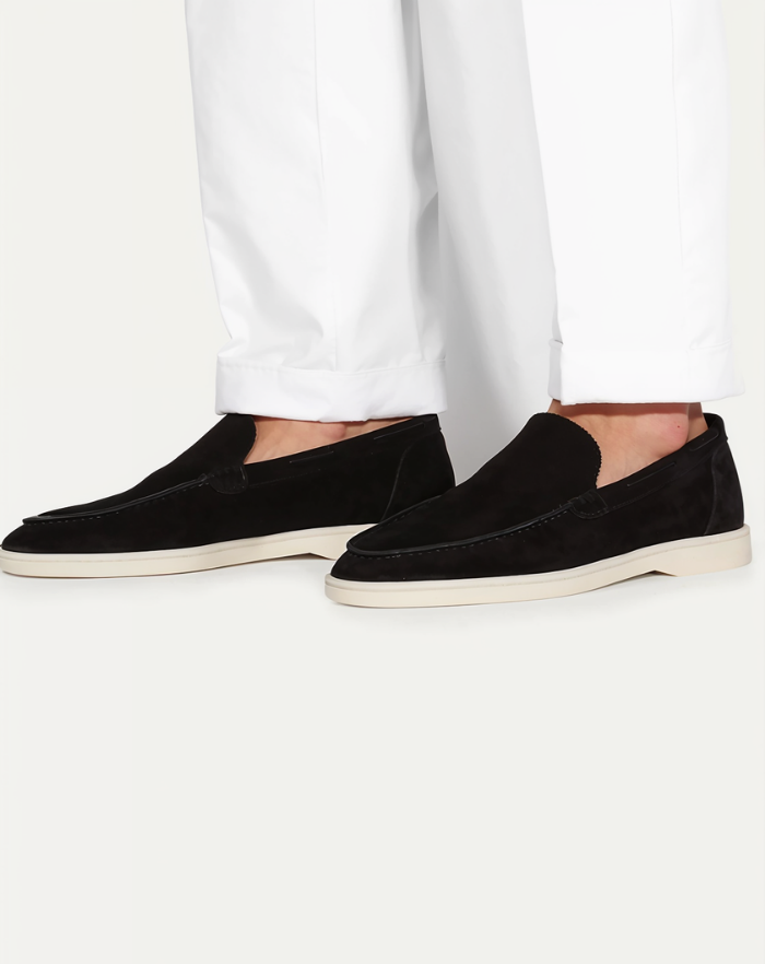 The Black Low Loafers