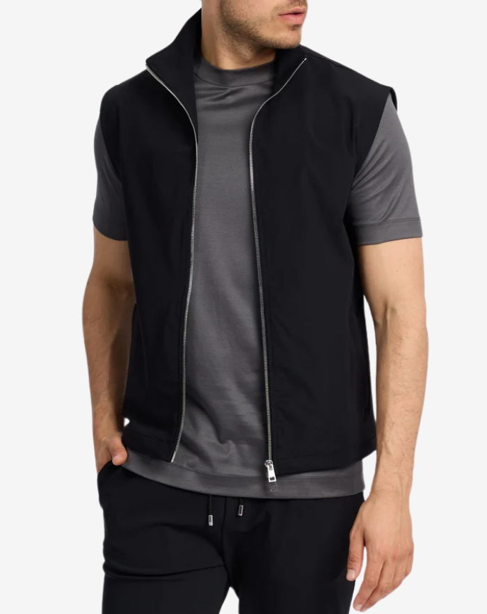The Black Stretch Gilet