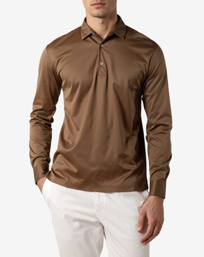 The Brown Classic Longsleeve Polo