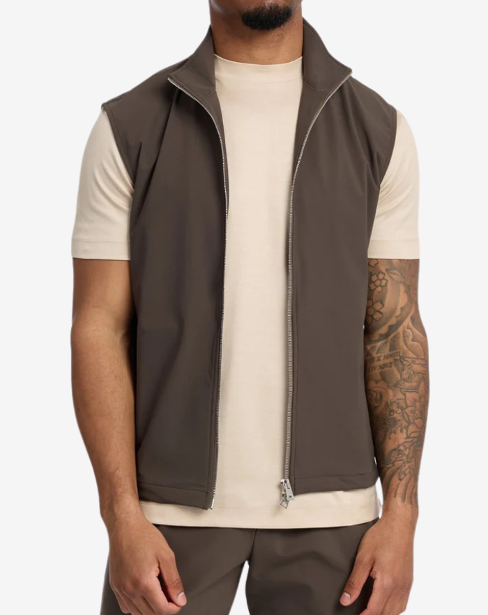 The Brown Stretch Gilet