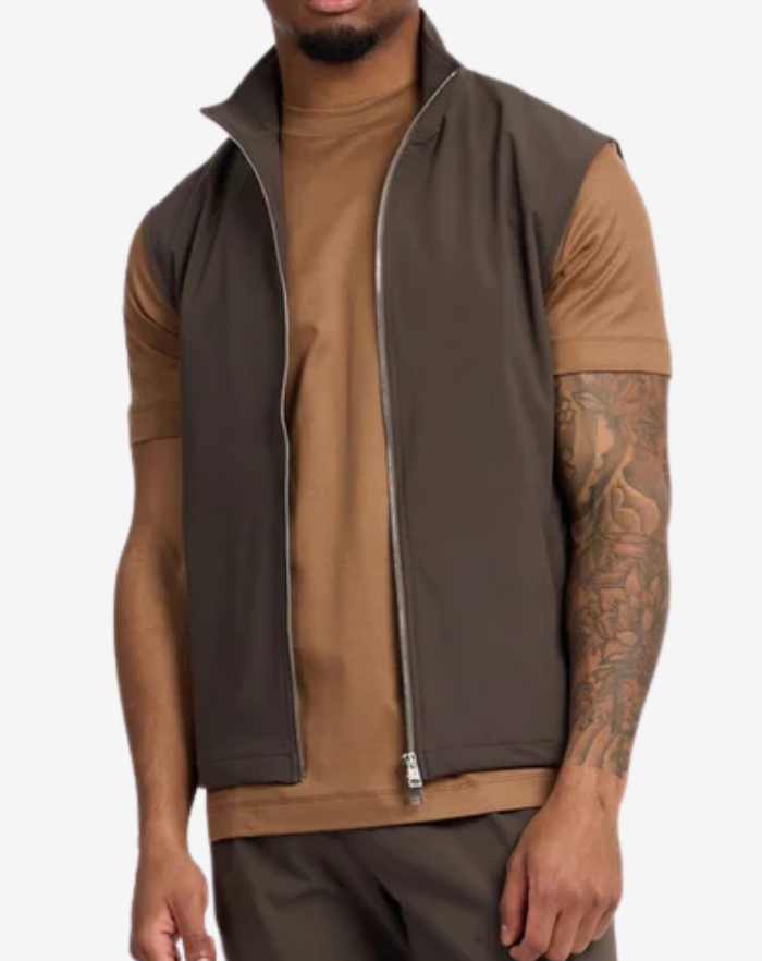 The Brown Stretch Gilet