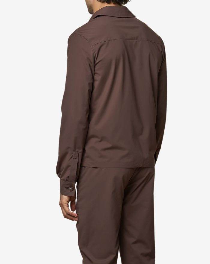 The Brown Stretch Overshirt