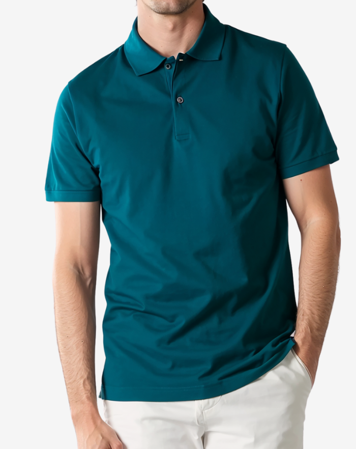 The Classic Aqua Blue Polo Shirt