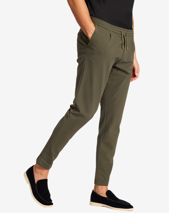 The Dark Green Stretch Pants