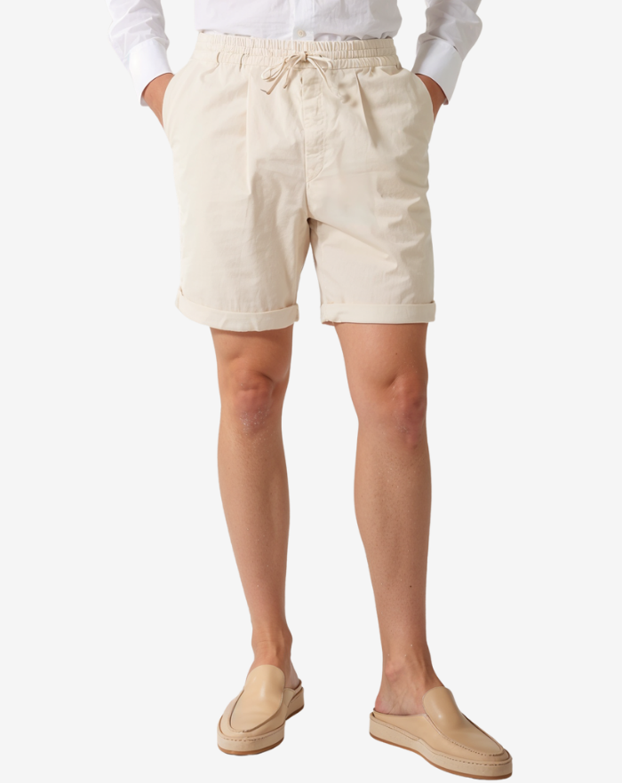 The Cream Linen Desert Shorts