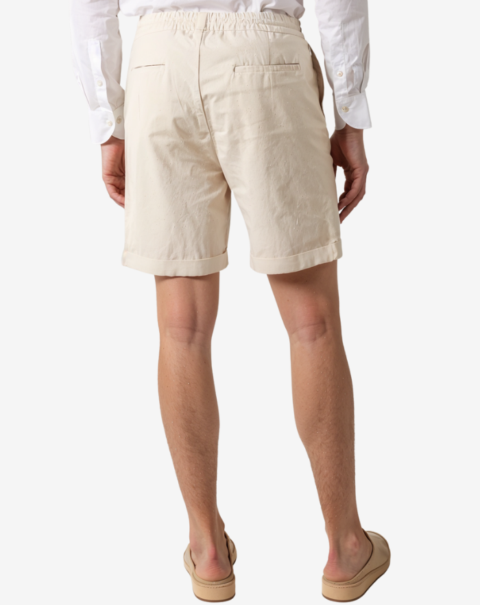 The Cream Linen Desert Shorts