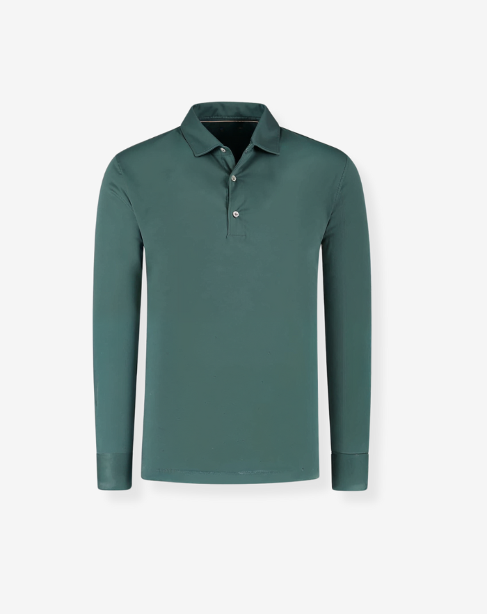 The Emerald Green Classic Longsleeve Polo