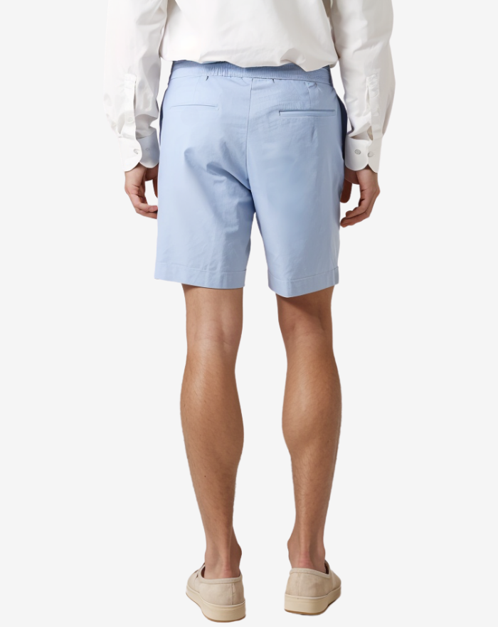 The Light Blue Linen Desert Shorts