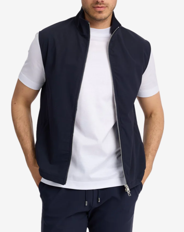 The Navy Blue Stretch Gilet
