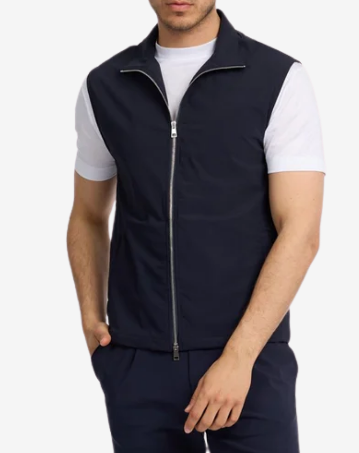 The Navy Blue Stretch Gilet