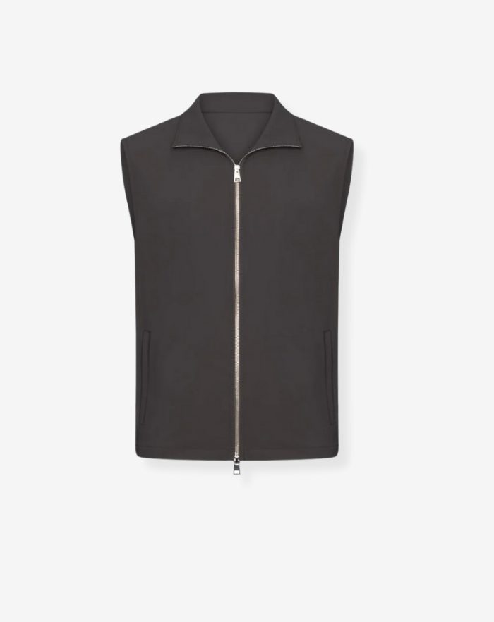 The Dark Grey Stretch Gilet