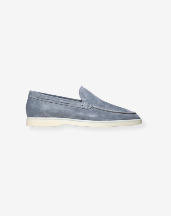 The Light Blue Low Loafers