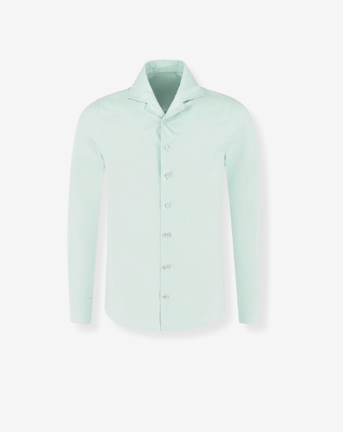 The Aqua Blue Linen Desert Shirt