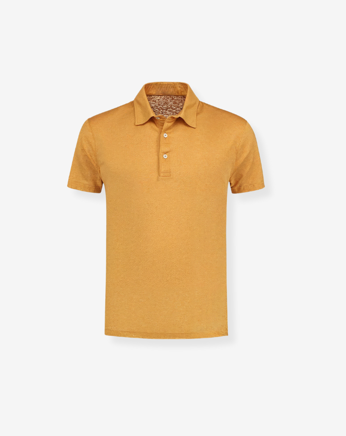 The Yellow Linen Desert Polo Shirt