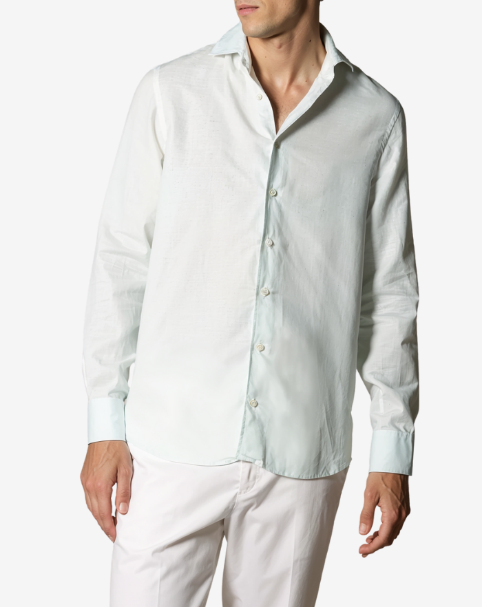 The Aqua Blue Linen Desert Shirt