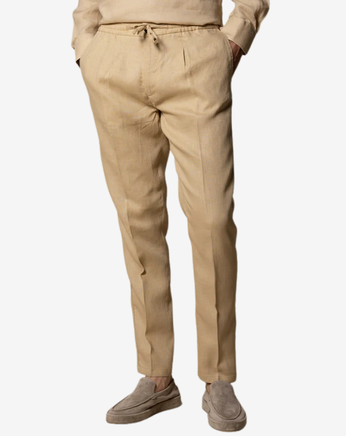 The Beige Linen Desert Trousers