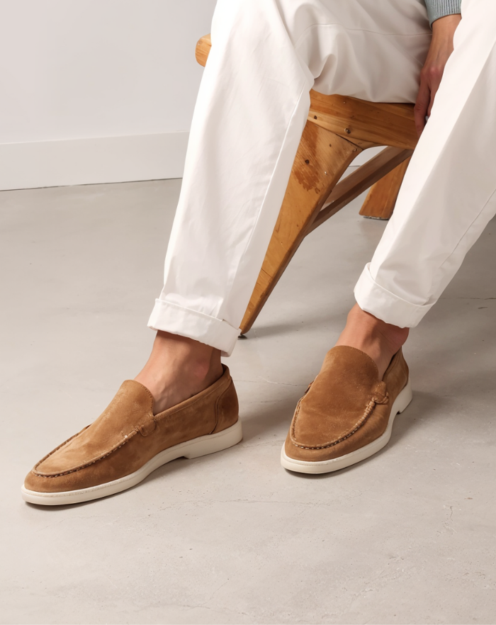 The Beige Low Loafers
