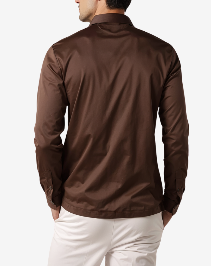 The Dark Brown Classic Longsleeve Polo