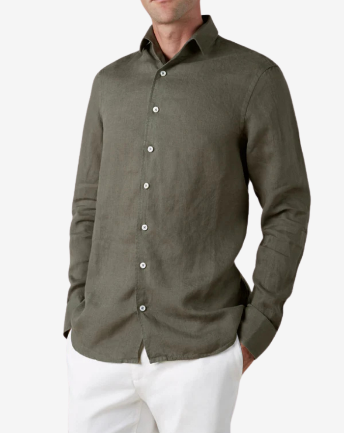 The Green Linen Desert Shirt