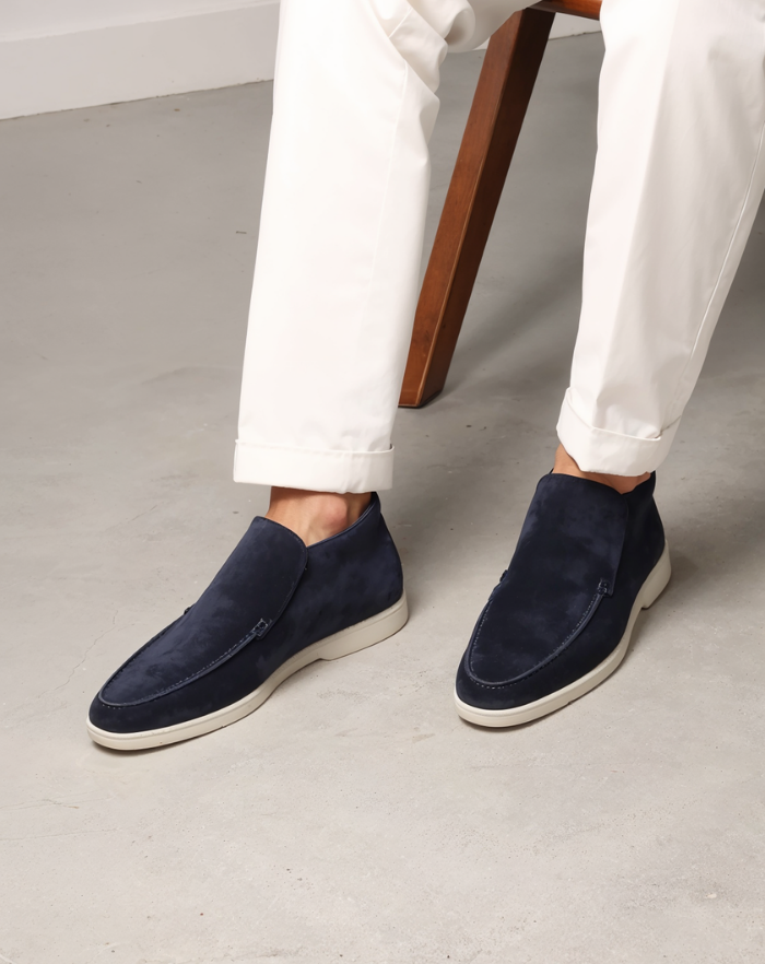 The Navy Blue High Loafers