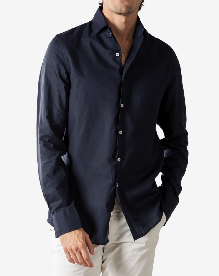 The Navy Blue Linen Desert Shirt