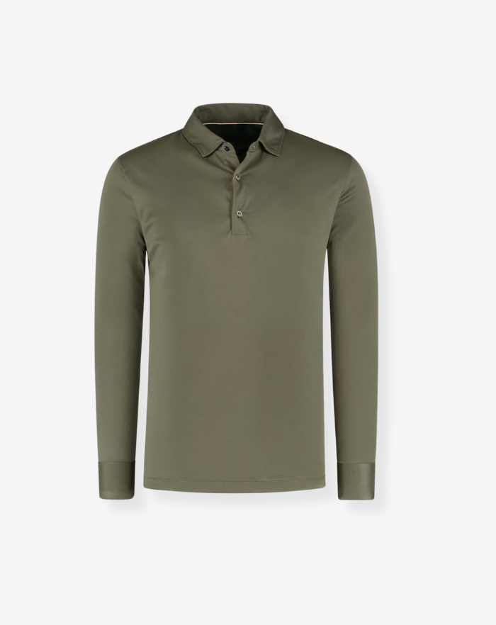 The Olive Green Classic Longsleeve Polo