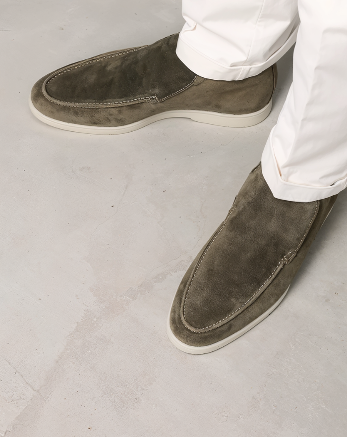 The Olive Green High Loafers