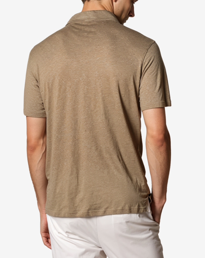 The Taupe Linen Desert Polo Shirt