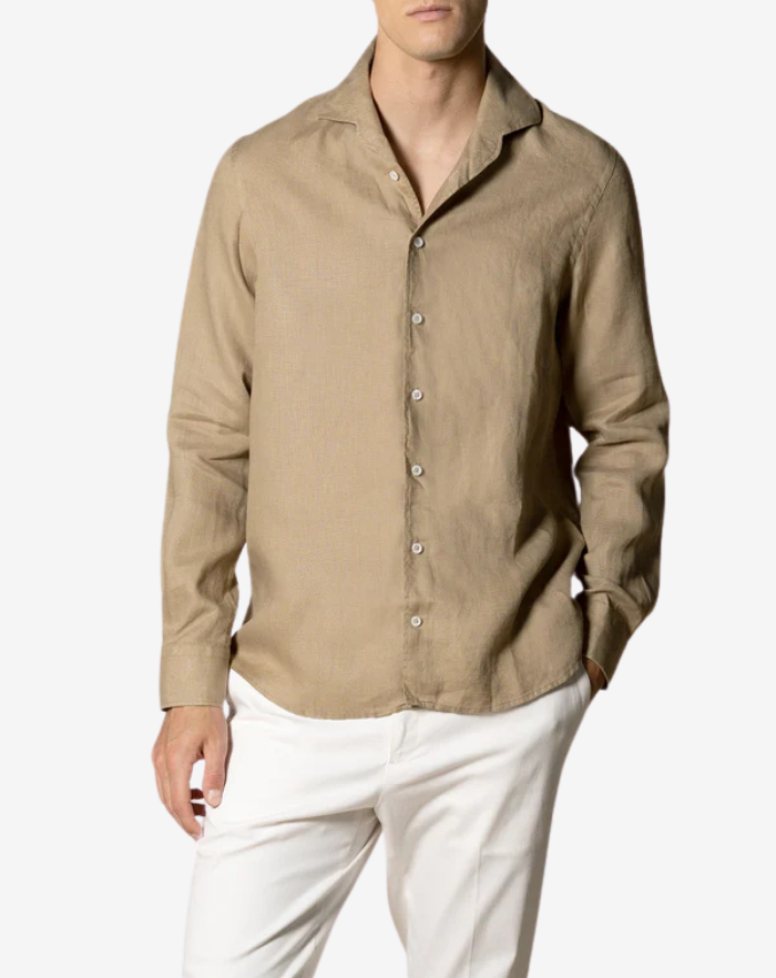 The Taupe Linen Desert Shirt