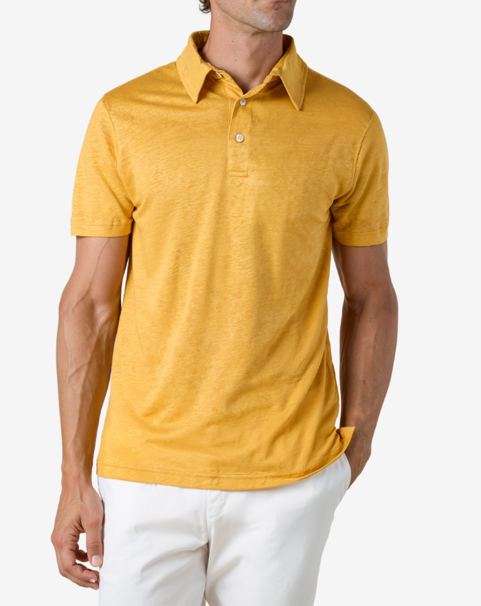 The Yellow Linen Desert Polo Shirt